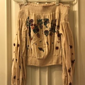 Free people off the shoulder blouse